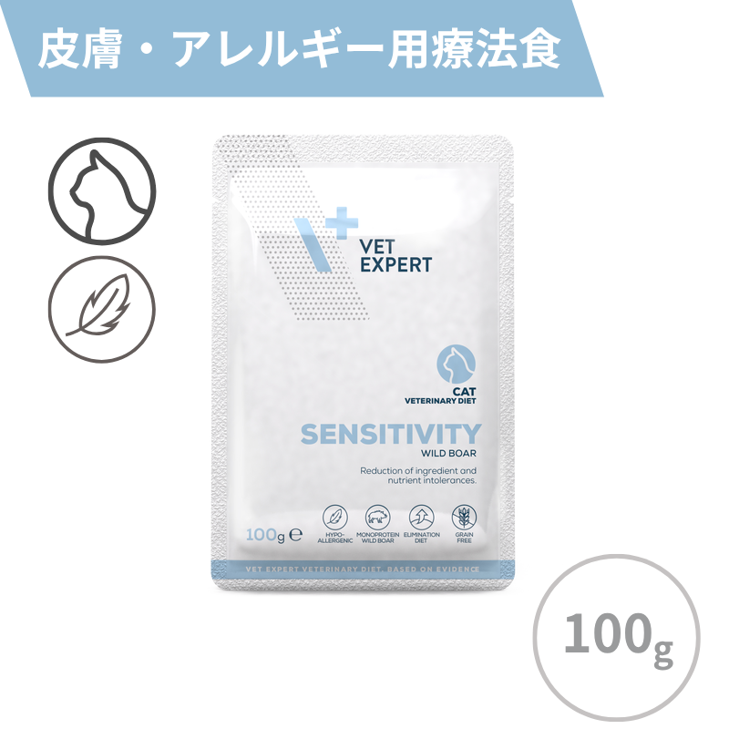 ベットエキスパート猫用療法食　ウェットフード センシティブ 猪肉レシピ 100g
